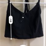 Solemio  black mermaidcore racer back crop top ultra mini Photo 7