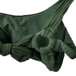 BECCA by Rebecca virtue BECCA Rebecca Virtue Harley Rib Green Strappy Scoop Bikini Top M Photo 8