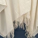 Jessica McClintock  Cream/Gold glitter sparkle SHAWL with golden closing clasps- Photo 10