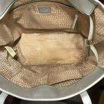 Kate Spade  NY Silver Metallic Perforated PVC Metro Harmony Tote Bag Handbag EUC Photo 7