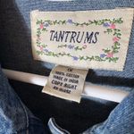 Tantrums Embellished Denim Floral Button Front Jacket 1X Blue Photo 3