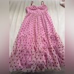 Betsey Johnson  Pink Dress with Red Heart Accents Photo 6