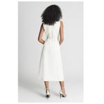 Reiss Mariah Linen Blend Belted Button Midi Dress Size US/6 Photo 1