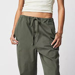 Free People  Olive Green parachute Pants Photo 0
