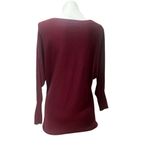 Trouve Women's Red Long Sleeve Boat Neck Blouse Size M Size M Photo 4