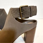 American Eagle ‎ Gray Bootie Women's 10 Strappy Buckle Chunky Western Boho Hippie Photo 5