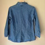 Floral Embroidered Denim Jacket Blue Photo 9