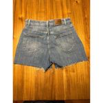 Lee  Women Relaxed Fit High Rise  Cut Off Blue Denim Shorts 6 M Photo 2
