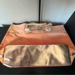 Victoria's Secret  Orange Bombshell Sundrenched Canvas Large Tote NWOT Photo 5