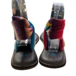 Sanuk Womens Size 8 Rainbow Yoga Sling Back Sandals Stretchy Straps Yoga Comfort Photo 3