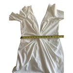 Lulus Elegant Wedding Dress Plunging Neckline rain High Slit Open Back Size L White Size L Photo 10