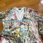 Marciano  by Guess Botanical Blouse Floral belted Long sleeves Summer Spring Sz 6 Photo 11