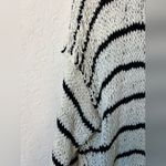 IRO  Odessa Striped Black Loose White Sweater size medium Photo 5