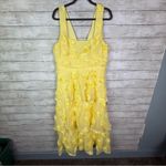 Lulus Exceptional Entrance Yellow Sleeveless Tiered Rosette Midi Dress Size XL Photo 2