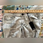 Black Orchid  28 Black Jewel Skinny Leg Distressed Denim Jeans Gray Tie-Dye Photo 6