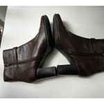 Nine & Co. NCPHILLIPEK" Womens Size 9.5 Leather Ankle Bootie Side Zip Buckle Y2K Photo 5