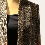 Elementz  2piece attached top black camisole with sheer animal print cover Photo 1