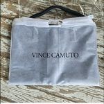 Vince Camuto Black Pebbled Faux Leather Tote Bag Photo 9