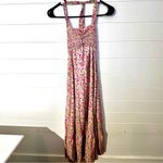 SheIn Women’s Pink Floral Backless Dress Size XS Wedding Party Cocktail Boho Fairy Photo 2