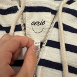Aerie  Striped Cropped Hoodie Photo 1