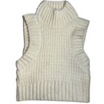 For Love & Lemons Dominique Crop Sweater Tank Cream Open Back Large New Photo 1