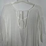 Ekouger Pullover Gauzy White Tunic Dress/Bikini Cover Up Size Medium Photo 6