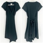 KOSAN TRAVEL CO Womens Convertible Ultimate Go Travel Wrap Midi Dress Size S Black Photo 2