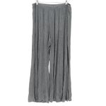 Auden Sleepwear Lounge Pants Gray Ribbed Wide Leg Size L Rayon Spandex Size L Photo 1