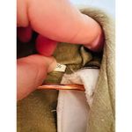 Sandro  Women's Brown Army Green Linen Blend Linoa Shirt Dress Size 36 Photo 3