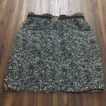 Anthropologie  Elevenses Black/White Rose Skirt Photo 1