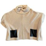 Fashion Union Boutique Women’s S/M Chunky Knit Sleeveless Turtleneck Poncho Photo 0