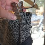 EXPRESS  Black White Tweed w/ Satin Sash Flare Skater Skirt Size 0 Photo 3