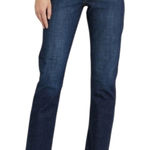 Liverpool  Jeans High Rise Straight Jeans Size 12 Preppy Dark Wash Castle Minimal Photo 0