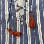 Tularosa Warren blue & white striped short sleeve tunic mini dress size S Photo 8