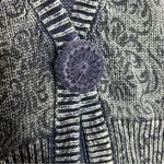 North Style Blue Sweater One Snap Button Cardigan Washed Denim Look Plus Size 1X Photo 3