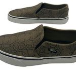 Vans  Asher Slip-on Sneaker Canvas Snake Print Kelp US Women's 6 Photo 4