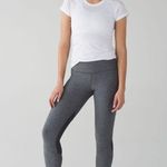 Lululemon Pace Rival Crop Heathered Black / Deep Coal / Boom Juice Size 6 Photo 6