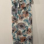 Floral Maxi Dress with Ruffle Detail Size S by En Crème Blue Photo 0