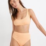 Madewell NWT Second Wave Ribbed Pullover Bikini Top ripened melon XXL Photo 0