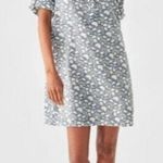 Faherty  Penny Linen Dress‎ In Blue Indigo Echo Floral Size XS Photo 0