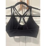 Gymshark  Black Sports Bra Medium Support Strappy Criss Cross Back Activewear S Photo 3