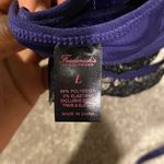 Frederick's of Hollywood  Purple Two Piece Georgine Velvet Lingerie Set SIZE L Photo 7