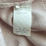 LES COPAINS Pale Pink Wool, Silk Cashmere Collared Knit Sweater Sz: 44 M (b40) Size M Photo 3