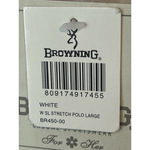 Browning Sleeveless Top Womens Large White V Neck Button Collared Tank Shirt NWT Photo 7