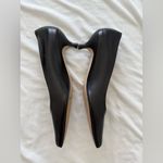 Stuart Weitzman Black Leather Ballet Flats Photo 2