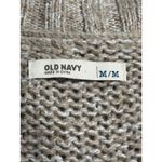 Old Navy  Women's M Vintage Knitted Beige Long Vest Cardigan Sweater Wool Blend Photo 4