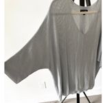 Lightweight Silver Flora ❤️ Ashley Knit Sweater Plus XL Batwing Arms Dressy Photo 1