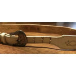 LADIES SILVER CREEK COLLECTION LEATHER NEEDLEPOINT WESTERN BELT 32 White Photo 2