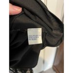 J Gee Dress 3x Black Floral Hankerchief Hem Pintuck Chiffon Photo 6