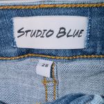 Studio Blue Medium Wash Denim High Waisted Distressed Boyfriend Jean size 28 Photo 1